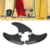 3PCS Surfboard Fin Replacement PVC Paddle Board Fin Surfboard Accessory