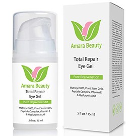 Amara Beauty Amara Organics Eye Cream for Dark Circles and Puffiness with Peptides, .5 fl. oz.