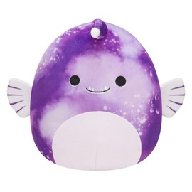 Squishmallows - Peluche oficial de Jazwares oficial de 8 pulgadas Easton The Purple Angler Fish - Juguete de peluche de pescado suave y blando coleccionable, añade a tu escuadrón, regalo para niños,