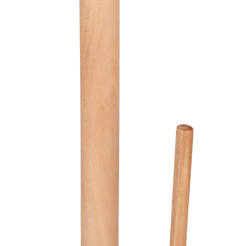 Relaxdays Standing Kitchen Roll Holder, Beech Wood, H x W