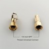 EFGTEK 2PCS 1/4 Inch NPT Inch Tire Inflation Valve with