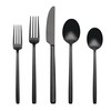 Oneida Dean 20 Piece Flatware Set, Satin Black Finish