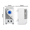 Mechanical Thermostat, KTS011 0-60°C Adjustable Compact Normally Open/Closed Temperature Controller