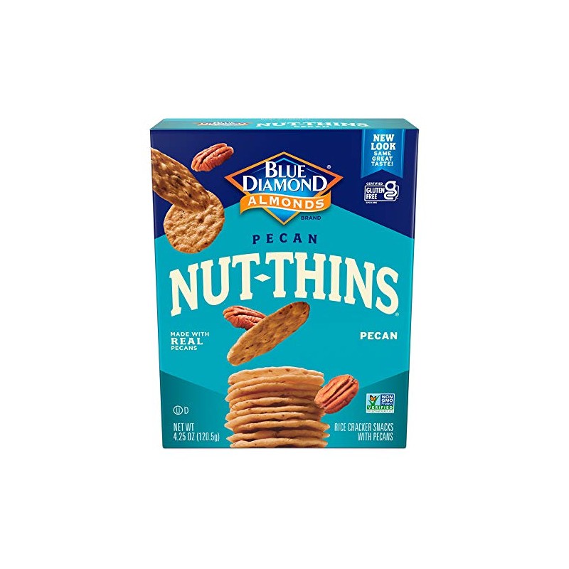Blue Diamond Almonds, Pecan Thins Gluten Free Cracker Crisps perfect