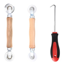 Tool Retractor for Piping Fly Screen Piping Tool Spline Roller, Tool Retractor for Piping Rubber Cord, Double Wheel Piping Roller Sealing Roller for Windows