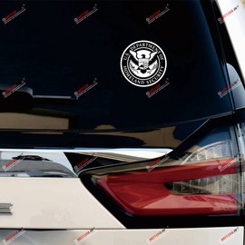 6" Department of Homeland Security Decal Sticker DHS Car Vinyl White sda3