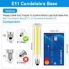 BROLSKUN E11 Led Bulb 10W Equivalent JDE11 120V Mini Candelabra