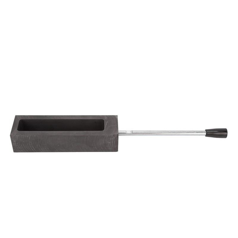 Ingot Graphite Mould Long Handle Graphite Fused Gold 6.6 Lb