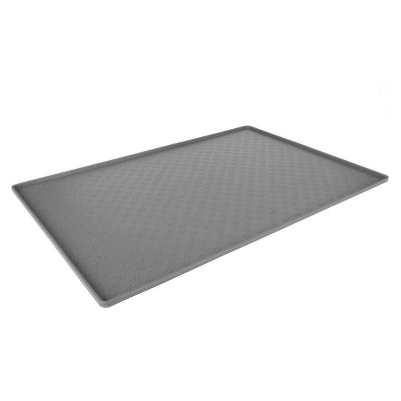 Pet Feeding Mat Silicone Waterproof Safe Raised Edge Slip Resistant