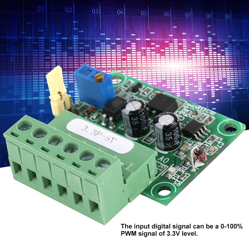 3.3V PWM Signal to 0-5V Voltage Converter D/A Digital-Analog PLC
