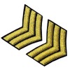 Military Uniform Chevrons Sergeant Stripes Army Embroidered Weapons Emblem Iron