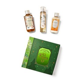 Bath and Body Snowflakes & Cashmere Gift Box Set - Daily Nourishing Body Lotion (8 oz), Fine Fragrance Mist (8 fl oz) and Body Wash (10 fl oz) Arranged Inside a Festive Holiday Gift Box