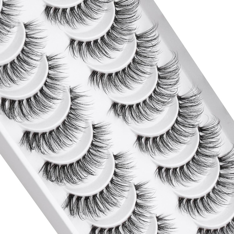 Clear Band Eyelashes, Fox Eyelashes, 3D Artificial Eyelashes, Russian False