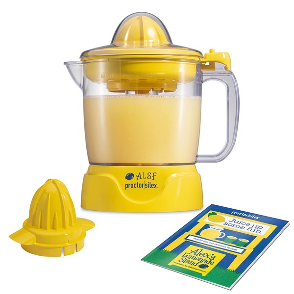 Proctor Silex 66339 Alex's Lemonade Stand Electric Citrus Juicers, 34 oz, Yellow