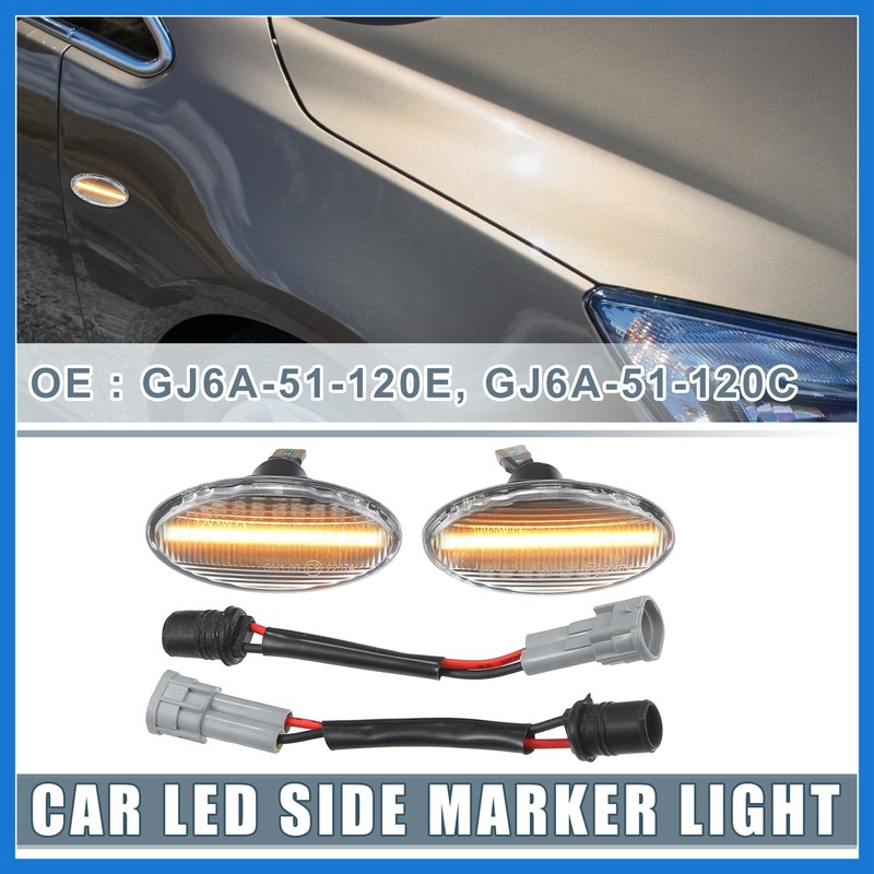 VekAuto LED Side Marker Repeater Indicator Turn Signal Light GJ6A-51-120E
