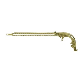 OG Lowrider 20" Chain Guard Double Sqaure Twsited with Wing Gold