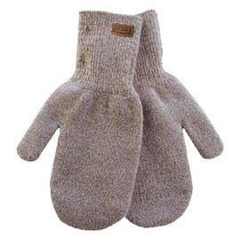 Kinco, 5230-L, Knit Thin Wool Mittens for Men - Alyeska Raggwool Glove-Mitten, Heavy Duty Blended Wool; Men's Mittens, Large Size, Tan - Cold Weather, Work or Play, Indoors and Outdoors