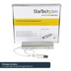 StarTech.com 3-Port USB Hub with Ethernet, 3x USB-A Ports, Gigabit