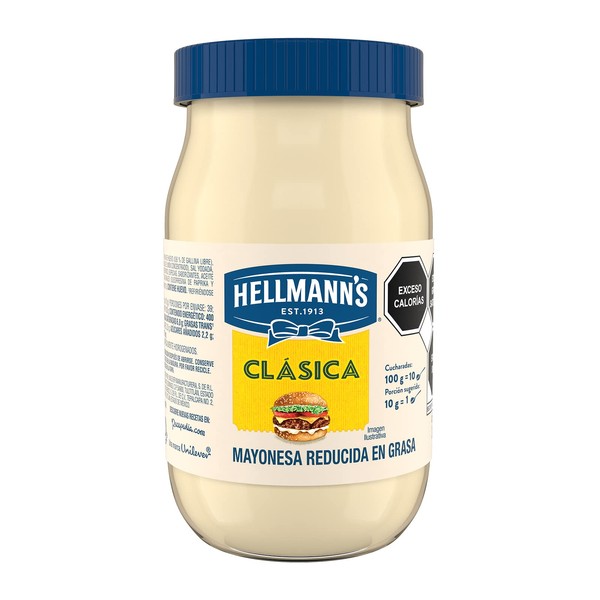Hellmann's Mayonesa Clásica Reducida en Grasa, 390 g