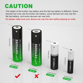 CWUU 18650 Rechargeable Battery 3.7V 9900mah High Capacity Long-Lasting for Flashlight, Toys and Pathlight 240731 (ButtonTop, 16 Pack)