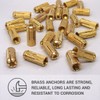 SKIR'CO (Pack of 6) Brass Drop in Anchor M12 x