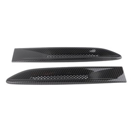 2Pcs Carbon Fiber Texture Fender Side Air Vent Outlet Cover Fit for Jaguar XF XFL XE