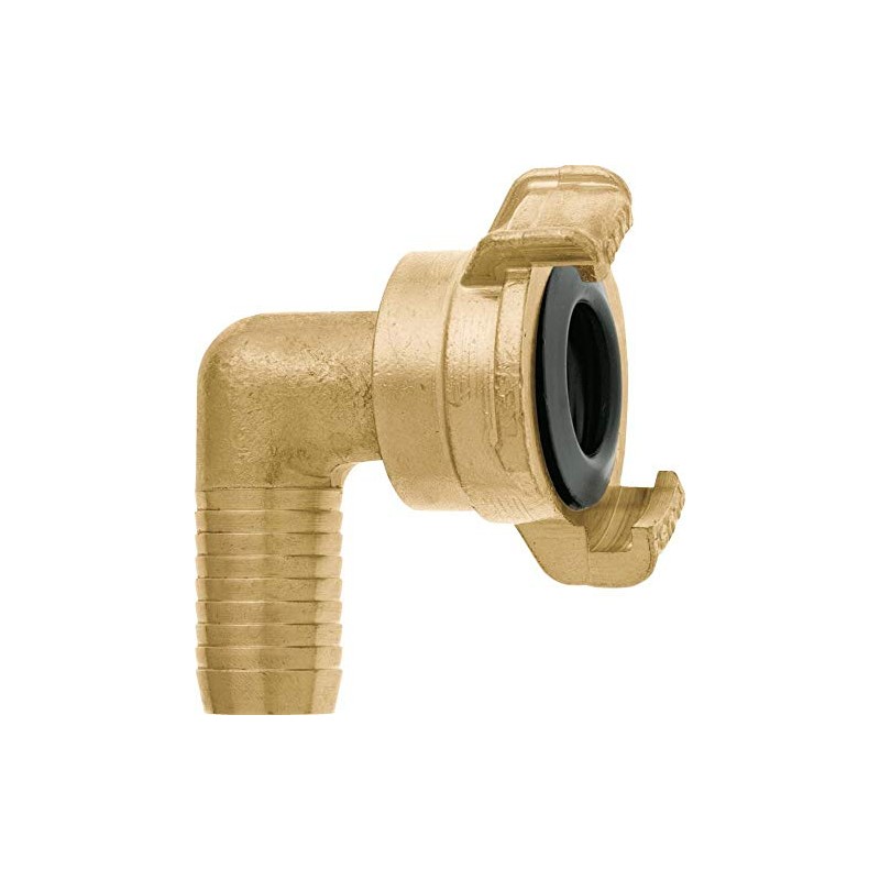 Geka 20103WSB 360° Axially Rotatable 2000" 90° Hose Piece, Gold,