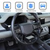 ABS Black Car Steering Wheel Decoration Frame Trim Compatible with