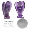 mookaitedecor Amethyst Guardian Angel Figurines, Crystals Gemstone Carved Mini Statue