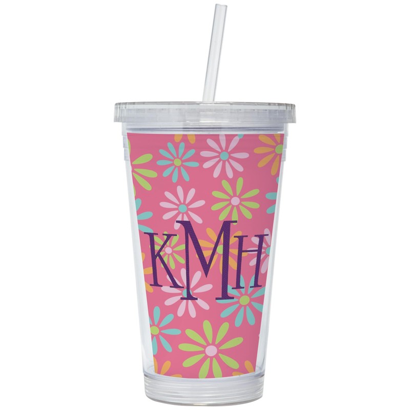 Photo Acrylic Tumbler with Straw