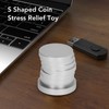 S Shaped Coin Desktop Rotating Toy Aluminum Alloy ADHD Anxiety