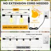 Oviviam 100+10FT LED Outdoor String Lights, Patio Deck Lights with