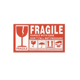 IPPON Fragile Packaging Labels, Fragile Stickers, Fragile Fragile Fragile Cracking Objects, No Need to Keep Dry Handling Caution, Seal, Packing Tags, Product Shipping P06 (A: 5.9 x 3.5 inches (15 x 9