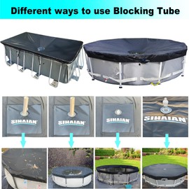 SIHAIAN Pool Cover Automatic Drainer Kit for SIHAIAN Round and Rectangle Pool Cover, Anti waterlogging, Control Cover Surface Water Levele, Prevent Clogging (D:216inch)