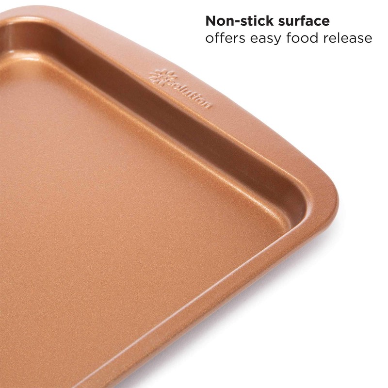 Ecolution Non-Stick Toaster Oven Bakeware Set, 4 Piece, Carbon Steel,