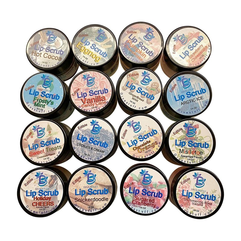 Diva Stuff Ultra Hydrating Lip Scrub for Soft Lips, Mistletoe