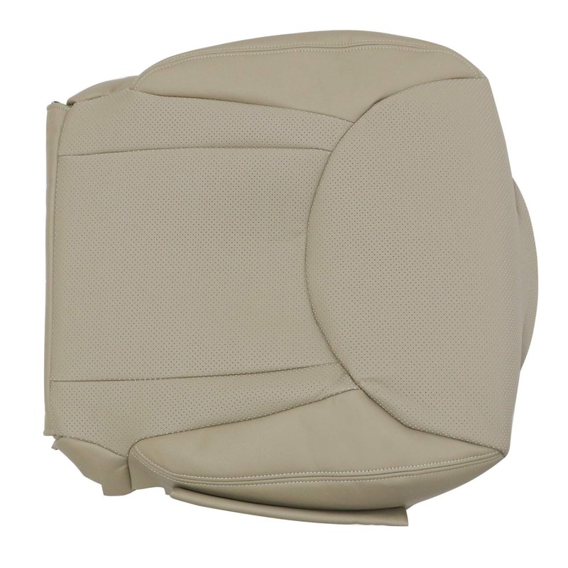 Priprilod Tan Perforated Leather Driver Side Bottom Replacement Seat Cover