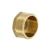 PATIKIL G1-1/2 Brass Pipe Plug, 1pcs Male External Thread Hex