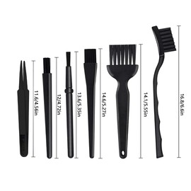 YIUIRUOI 1Pcs 6 in 1 Antistatic Brush Portable Antistatic Cleaning Brush Set Suitable for Cleaning Keyboard, Computer, Camera, Mobile Phone Motherboard and Other Electronic Products