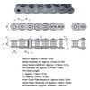 Fafeicy Roller Chain Robot Compatible with Carbon Steel 0.5 -