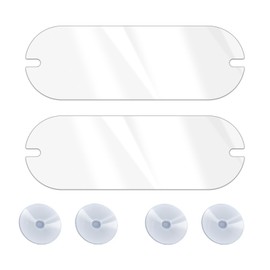 SHMZK 2PCS EZ Pass Holder, Transponder Ezpass Holder with Strong Suction Cups, Universal Windshield Mount Ezpass Strip Transponder Holder for All Major Toll Passes, Car Accessories