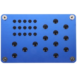 Gatuida Car Pedal Side Mat Aluminum Alloy Heel Protector Pad for Cars Easy Installation Anti- Design Floor Mat Decoration