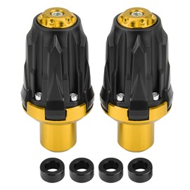 1 Pair of 10mm Motorcycle Exhaust Frame Sliders Anti Crash Pad Falling Protector Gold