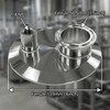 SENFUID 4" Sanitary Blind Plate End Cap 1.5" Tri-Clamp x1/4"