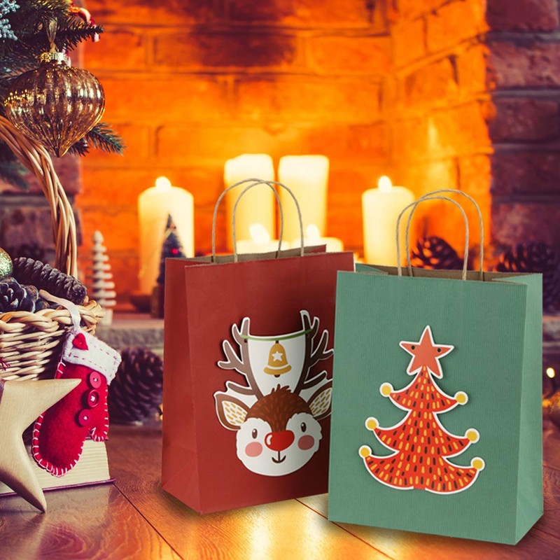 BagDream BagDream Kraft Paper Bags 25Pcs 5.25x3x8 Inches Small Paper