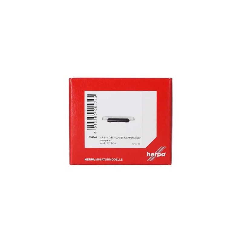 Herpa Accessories Hänsch DBS 4000 for Small Vans, Transparent (Pack