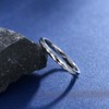 083 Base Unisex Ring, Tungsten, Cut Ring, Men's, Black, Width