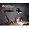 Bostitch Office VLF100D Swing Arm Desk Lamp, Metal, 36" Reach