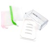 Plastic Soap Dish with Clear Lid Transparent Soap Case Holder
