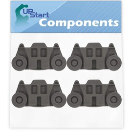 4-Pack W10195416 Lower Dishwasher Wheel Replacement for Whirlpool WDF760SADM2 Dishwasher - Compatible with W10195416V Dishwasher Wheel - UpStart Components Brand